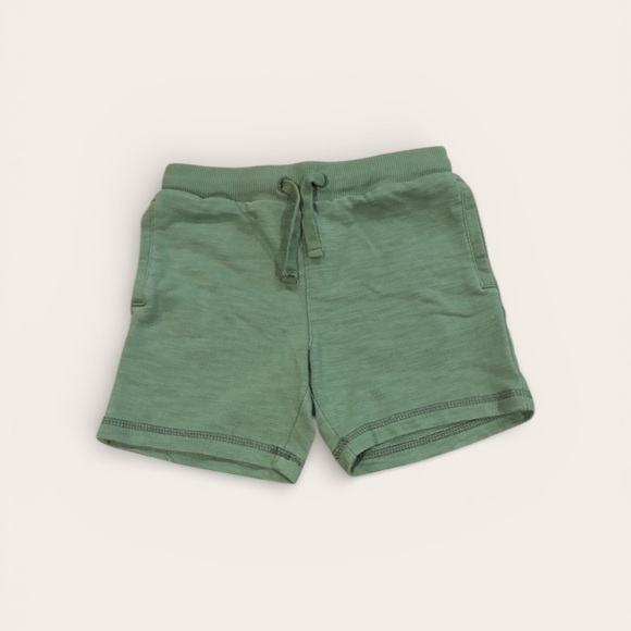 Janie and Jack Other - Janie and Jack Olive Green Slub Shorts